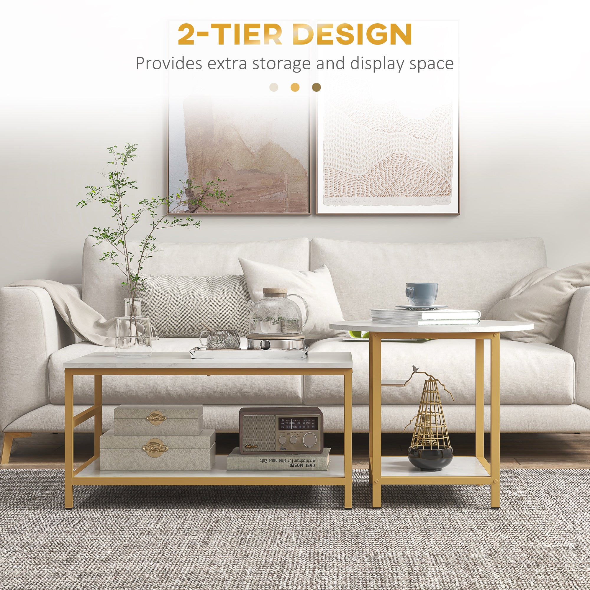 Coffee Tables Set of 2