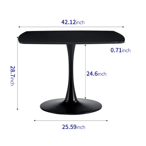 Fiberboard Black Dining Table only