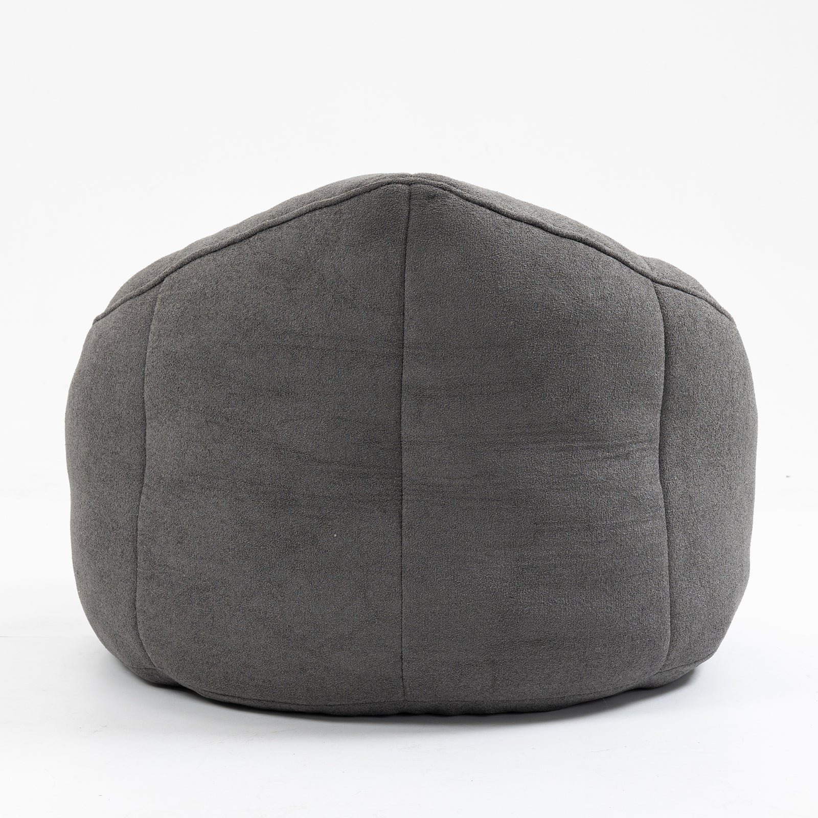 Bean Bag Sofa Chair with High-Density Foam Padding & Footrest – Grey Microfiber Comfort Chair