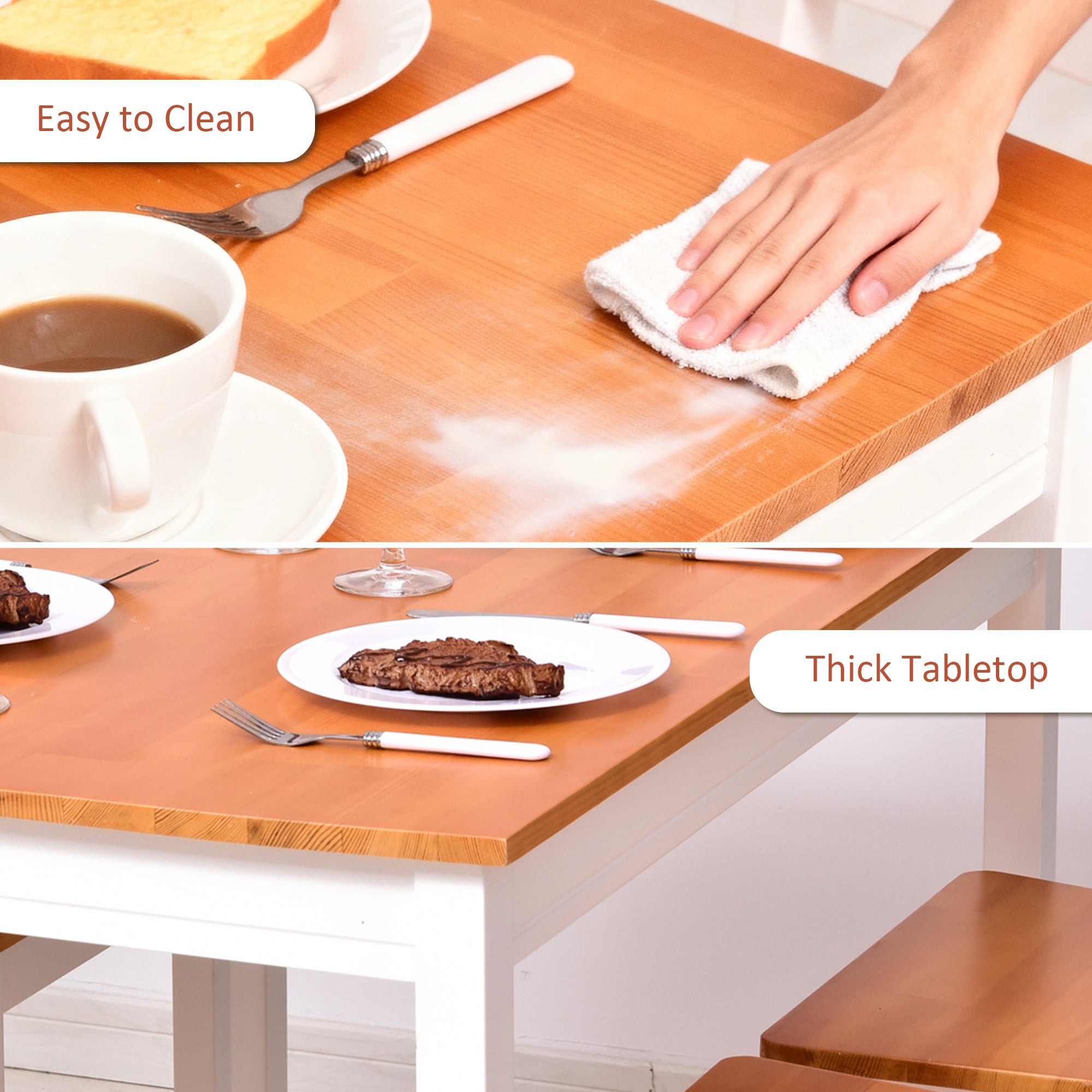 Dining Table Set for 4 chair only table